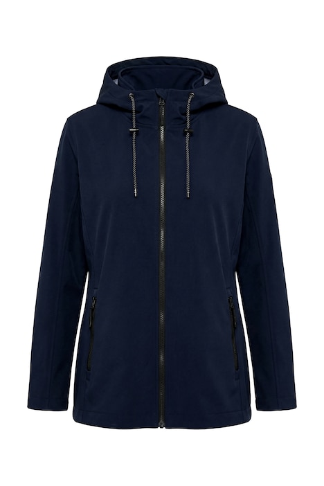 HYPRAR Softshell-Jacke, Kapuze, Zipptaschen, hinten länger