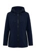 HYPRAR Softshell-Jacke, Kapuze, Zipptaschen, hinten länger