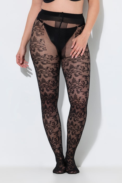 Strumpfhose, florales Muster