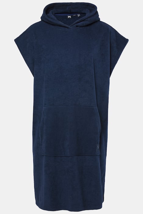 poncho toalla, sudadera, capucha, bolsillo de canguro, ajuste holgado