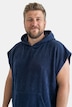 Badeponcho, Sweat, Kapuze, Kängurutasche, weite Passform