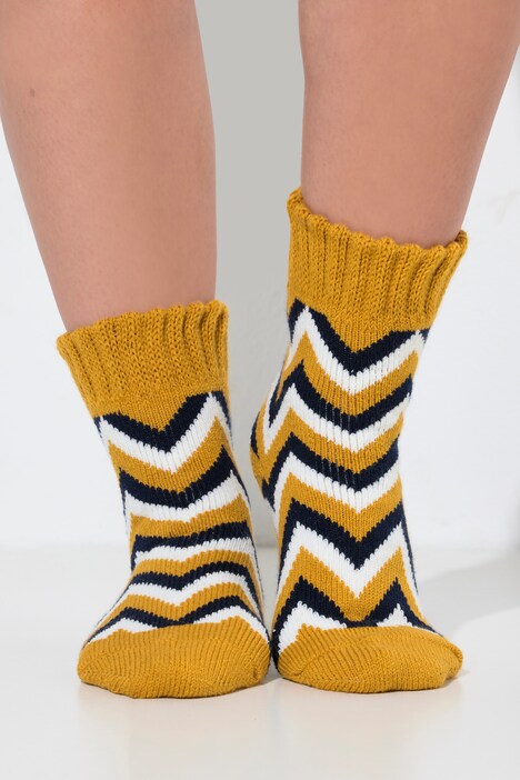 Zigzag Knit Socks