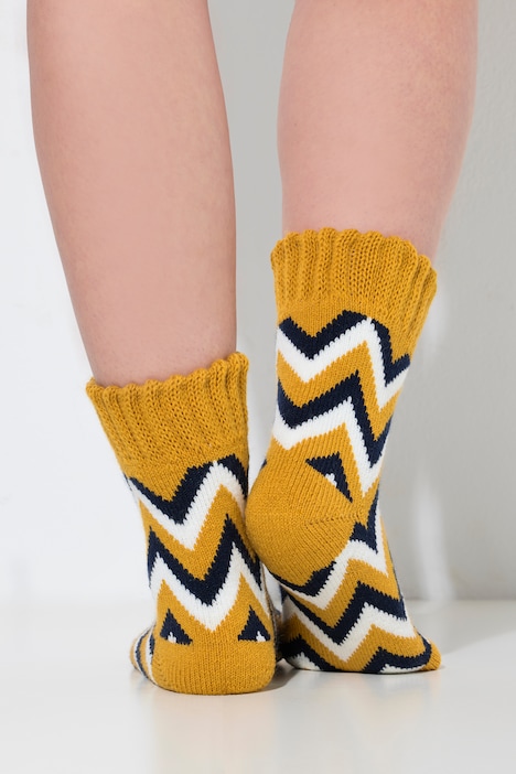 Zigzag Knit Socks