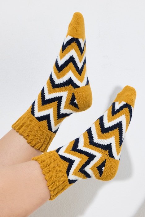 Zigzag Knit Socks