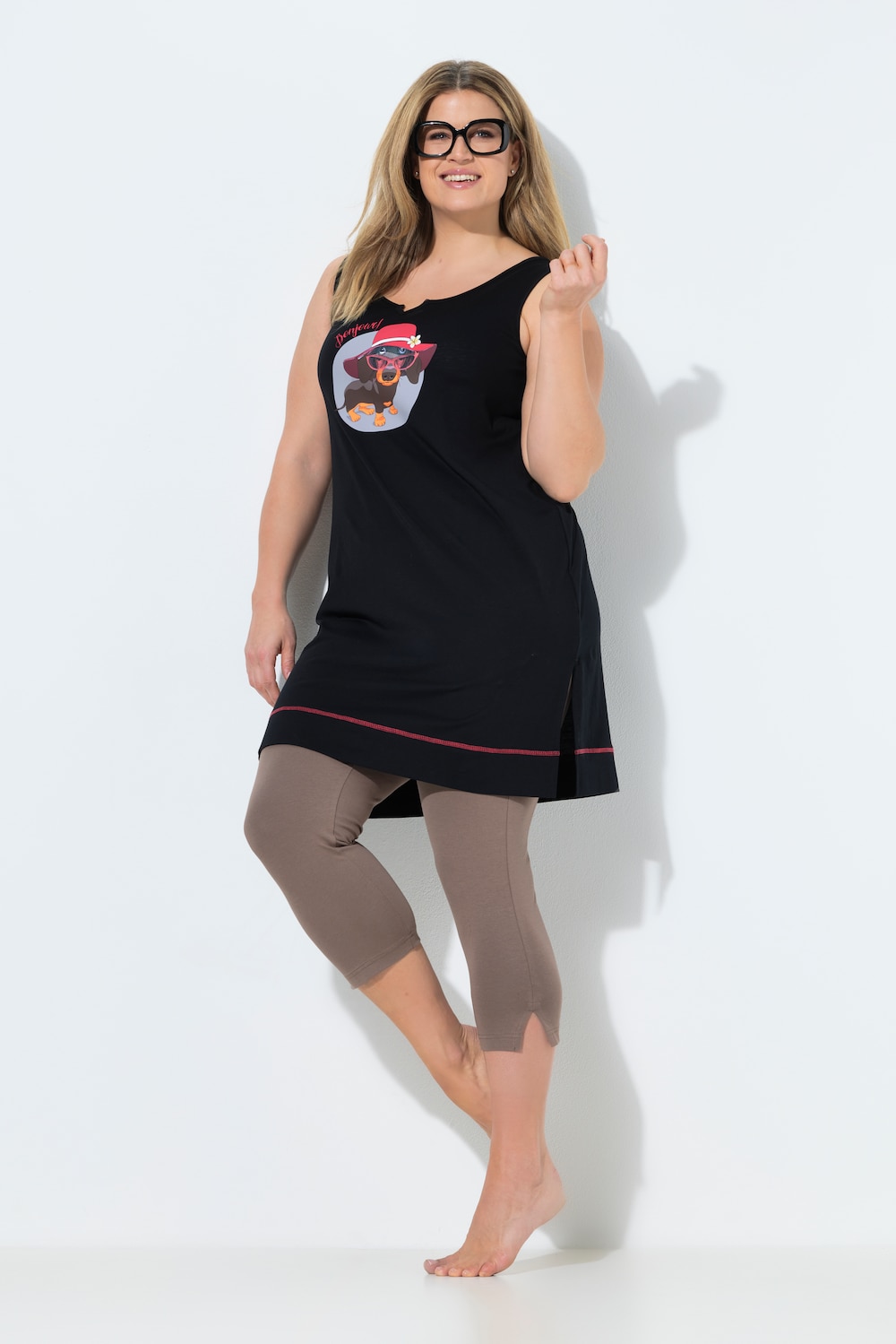 Longshirt, Hundemotiv, Rundhals, ärmellos