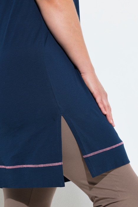 Longshirt, Katzenmotiv, Rundhals, ärmellos