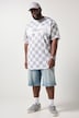 STHUGE T-Shirt, Halbarm, oversized, Mesh, Muster, bis 8 XL