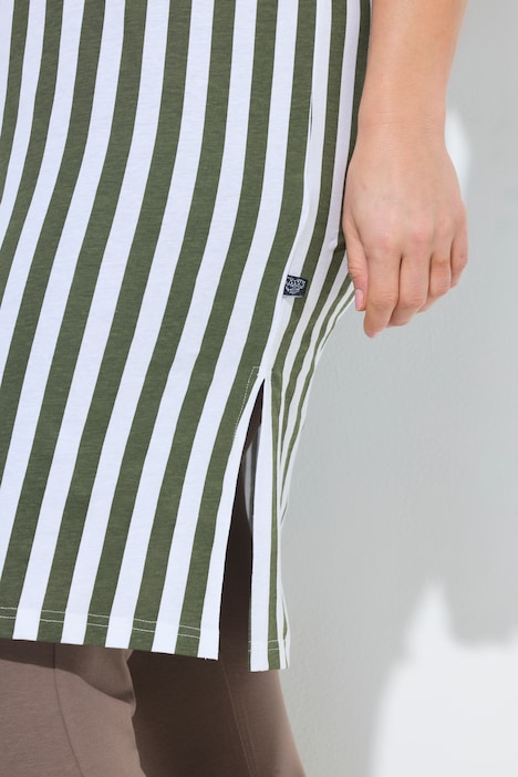 Bigshirt, raidallinen, kirjaimet, pyöreä pääntie, holkkihihat