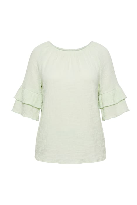 Halenka, áčkový střih, mušelín, elastický Carmen výstřih