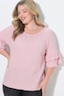 Bluse, A-Linie, Musselin, elastischer Carmen-Ausschnitt