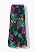 Mesh-Hose, sehr weites Bein, Blütenmuster