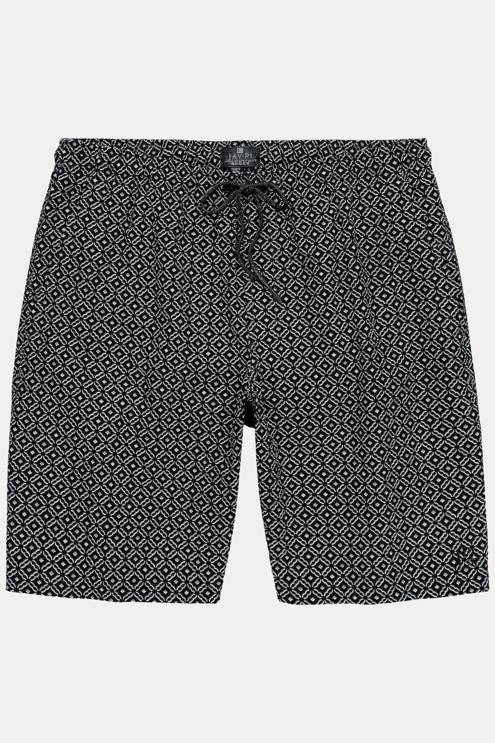 Badeshorts, Beachwear, Seersucker-Struktur, Alloverprint, Elastikbund, bis 8 XL