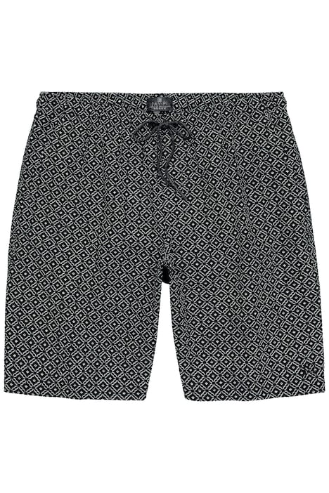 Plavecké šortky, plážová móda, textura seersucker, celoplošný potisk, elastický pas, do velikosti 8XL