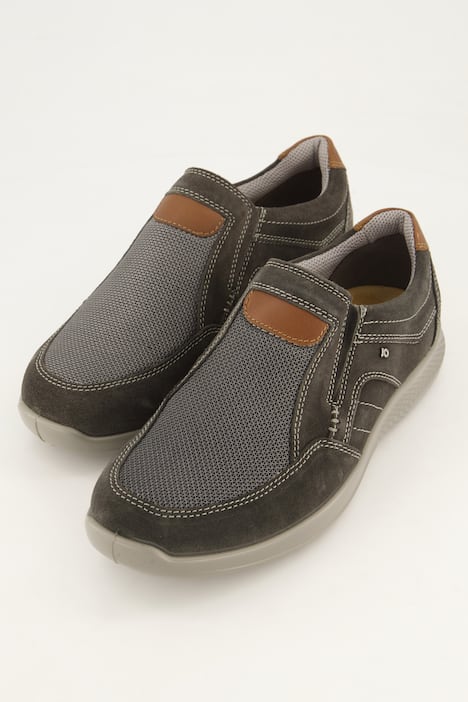 Klapki Jomos, połączenie skóry i siateczki, do rozm. 50