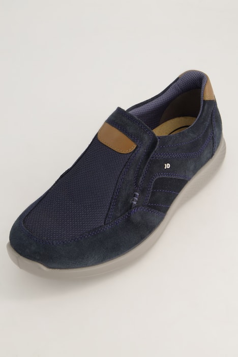 Slipper von Jomos, Leder-Meshmix, bis Gr. 50