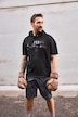 Hoodie Buik-Fit, fitness, korte mouwen, print, tot 7XL