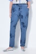 Schlupfhose, Joggpants, Jeansoptik, Blumenmuster