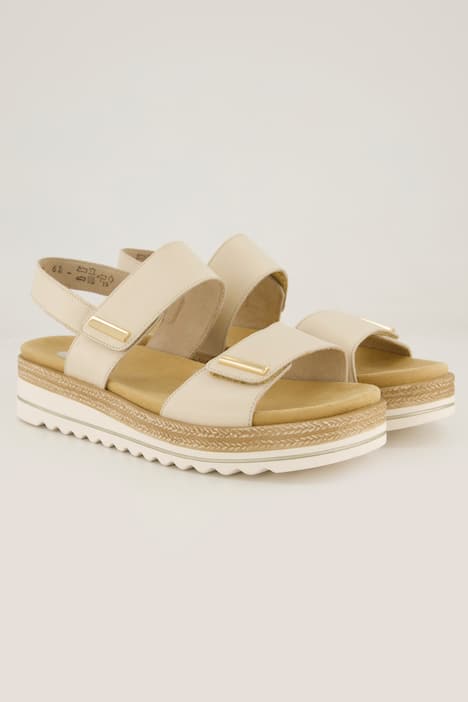 Remonte Ledersandalen, Plateausohle, Klett, Weite F 1/2