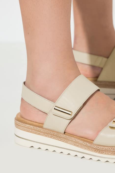 Remonte Ledersandalen, Plateausohle, Klett, Weite F 1/2