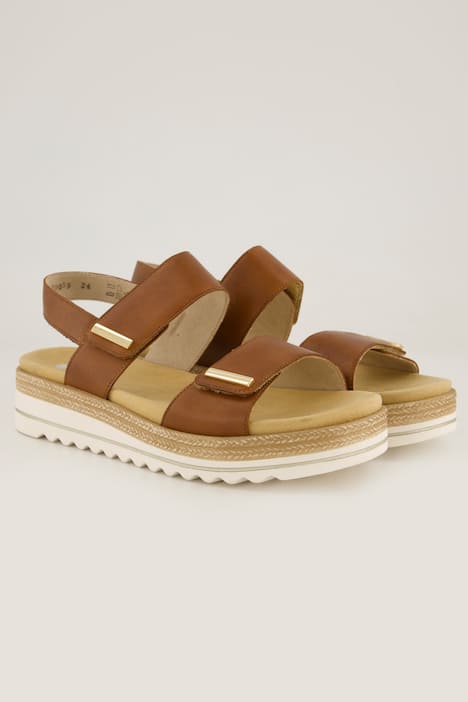 Remonte Ledersandalen, Plateausohle, Klett, Weite F 1/2