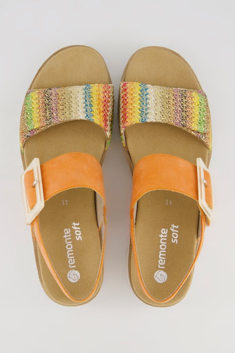 Remonte sandalen, Lite & Soft, uitwisselbaar voetbed, wijdte F 1/2