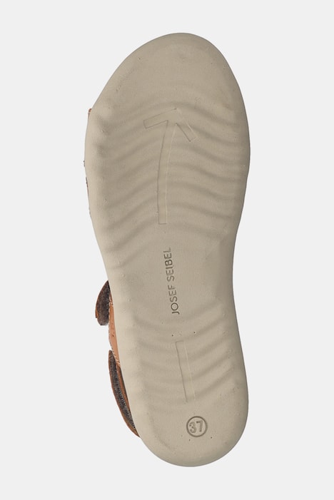 Skinnsandaler Josef Seibel, kardborreband, lästvidd G