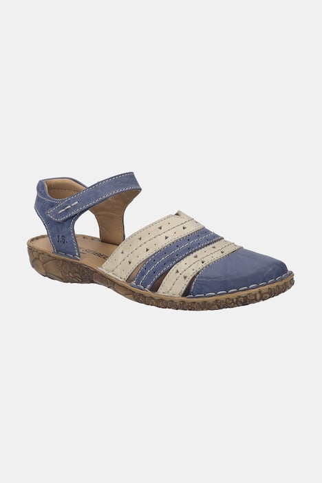 Leren sandalen, Josef Seibel, klittenbandsluiting, wijdte G