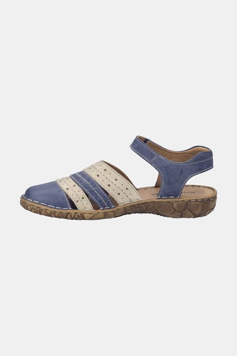 Leren sandalen, Josef Seibel, klittenbandsluiting, wijdte G