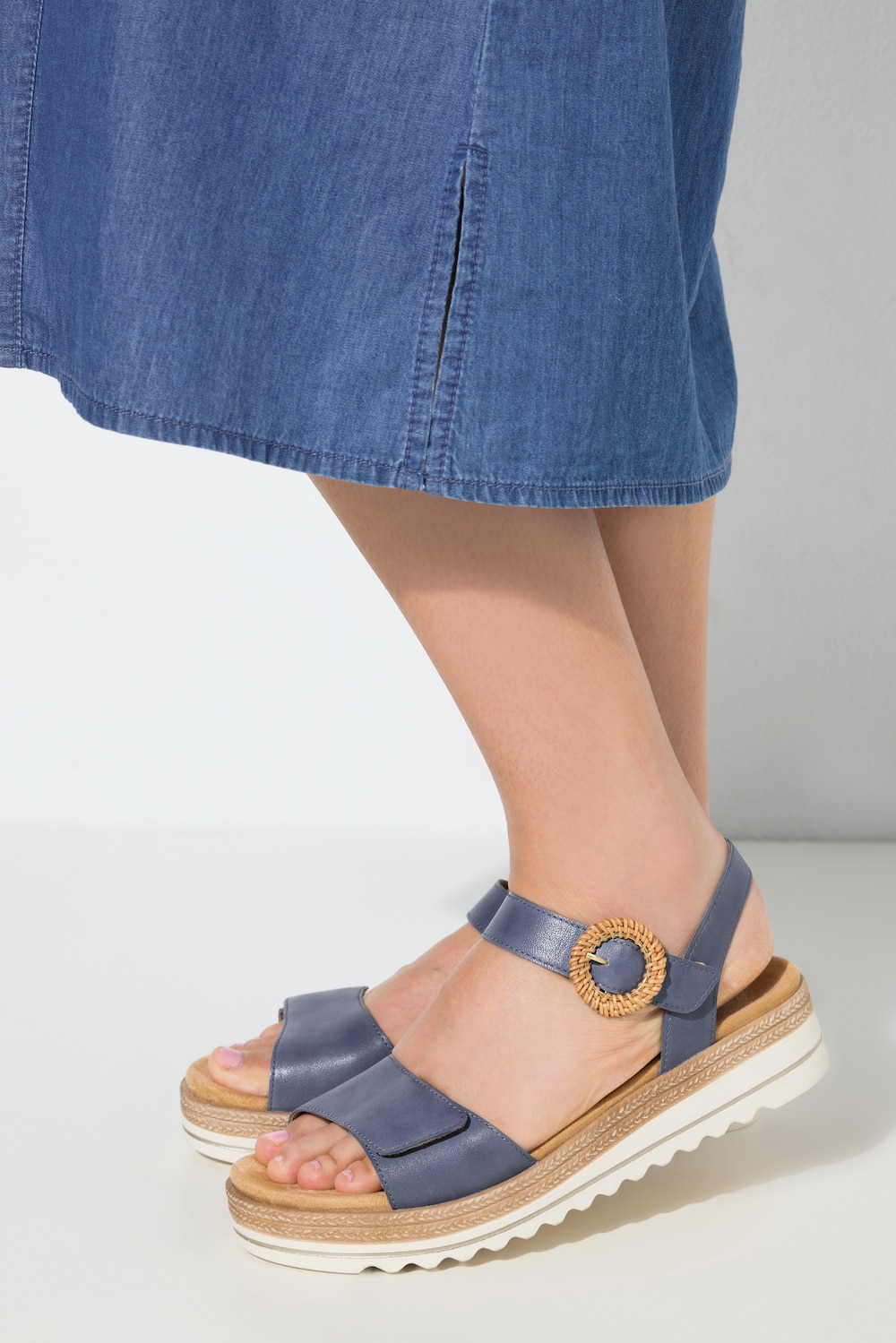 Remonte Ledersandalen, Plateausohle, Weite F 1/2