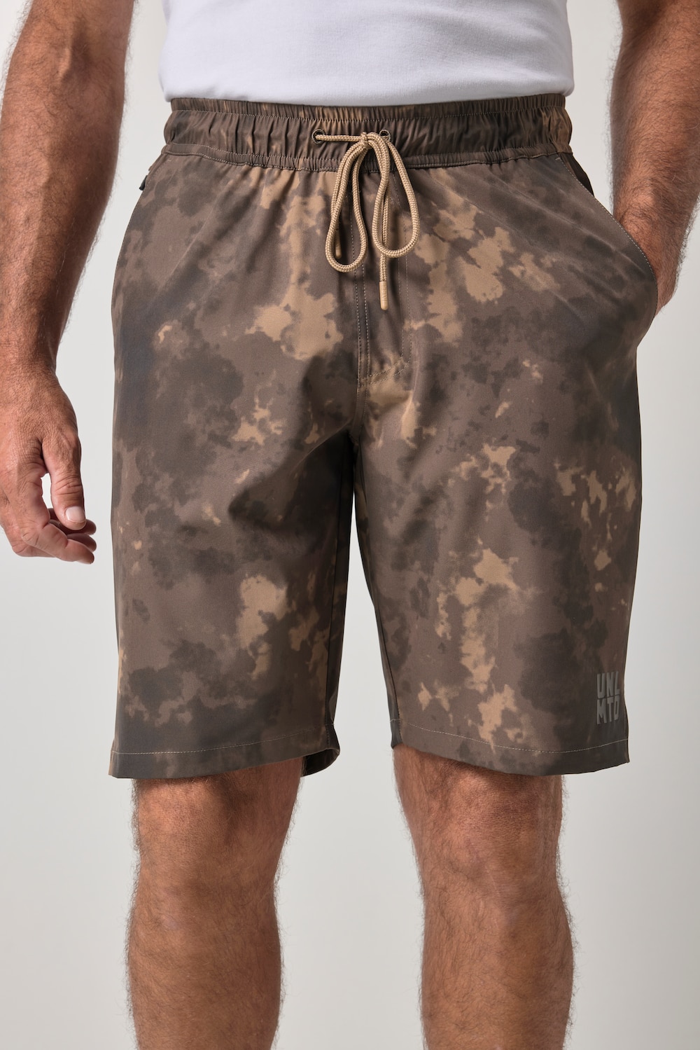 Bermuda FLEXNAMIC®, Bauchfit, Fitness, Alloverprint, bis 7 XL