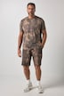Bermuda FLEXNAMIC®, Bauchfit, Fitness, Alloverprint, bis 7 XL