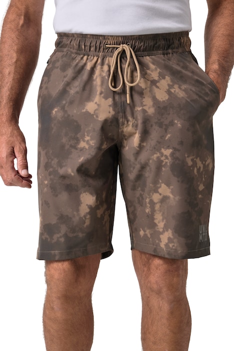 Bermudy FLEXNAMIC®, bauchfit, fitness, celoplošný vzor, do velikosti 7XL