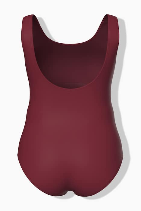 Badeanzug, Zierpaspeln, ohne Softcups, Rundhals