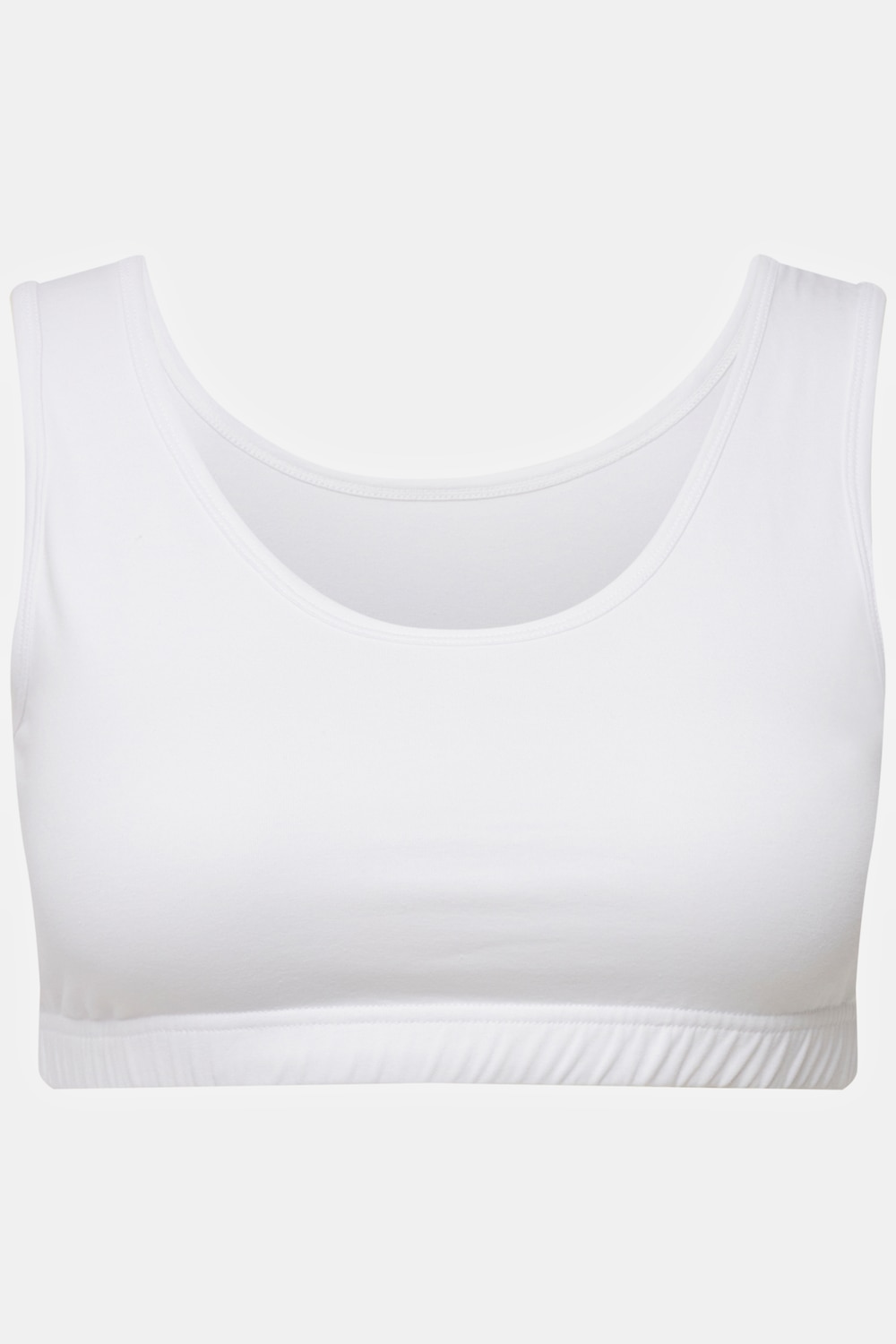 Stora storlekar Bustier, Dam, vit, storlek: 42/44, Bomull, Ulla Popken