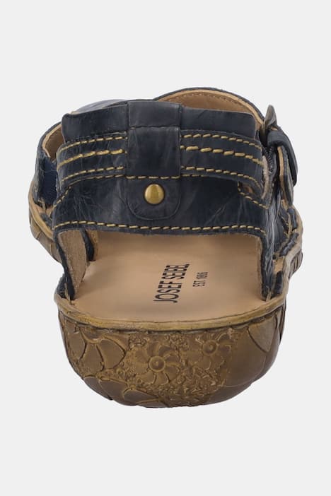 Sandales en cuir Josef Seibel, brides croisées - largeur&nbsp;G