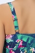 Tankini con fiori, materiale riciclato, spalline regolabili e coppe morbide
