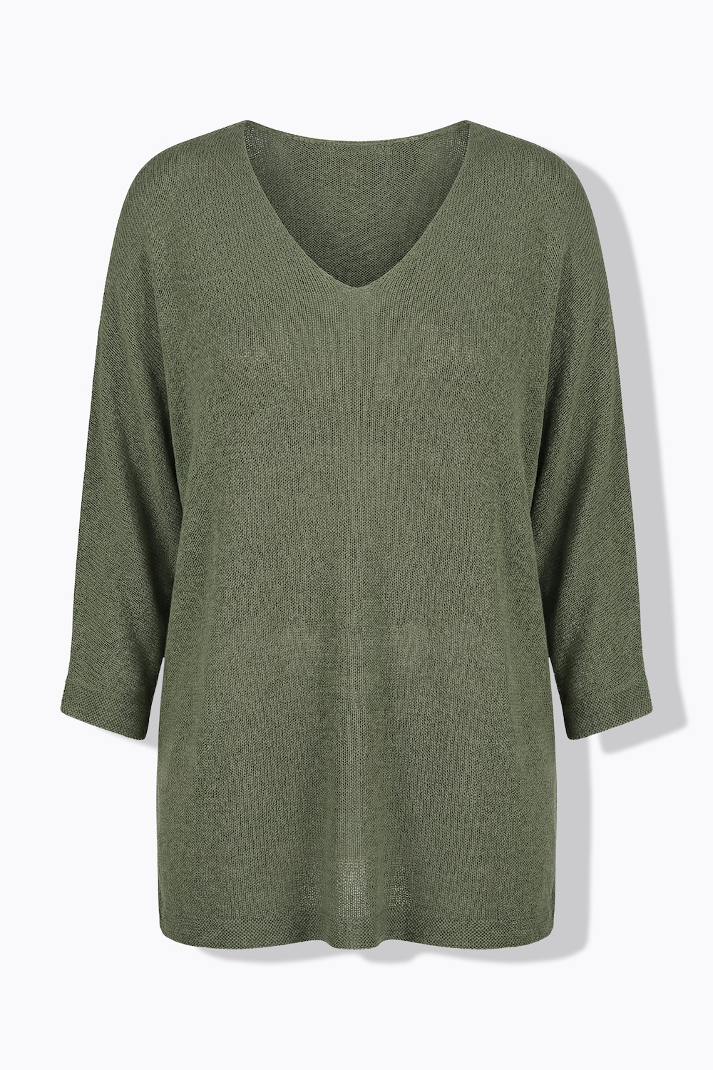 Stora storlekar Tröja, Dam, grön, storlek: 50/52, Syntetfibrer, Mia Moda