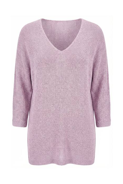 3/4 Sleeve Fine Knit Sweater