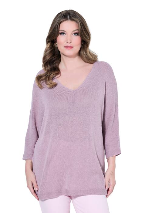 3/4 Sleeve Fine Knit Sweater