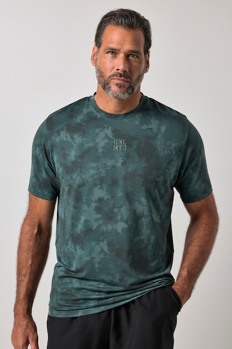 T-Shirt, Fitness, Halbarm, Camo-Print, QuickDry, bis 7 XL