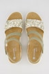 Remonte leren sandalen, Lite & Soft, klittenband, wijdte H
