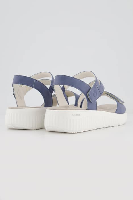 Remonte leren sandalen, Lite & Soft, klittenband, wijdte H