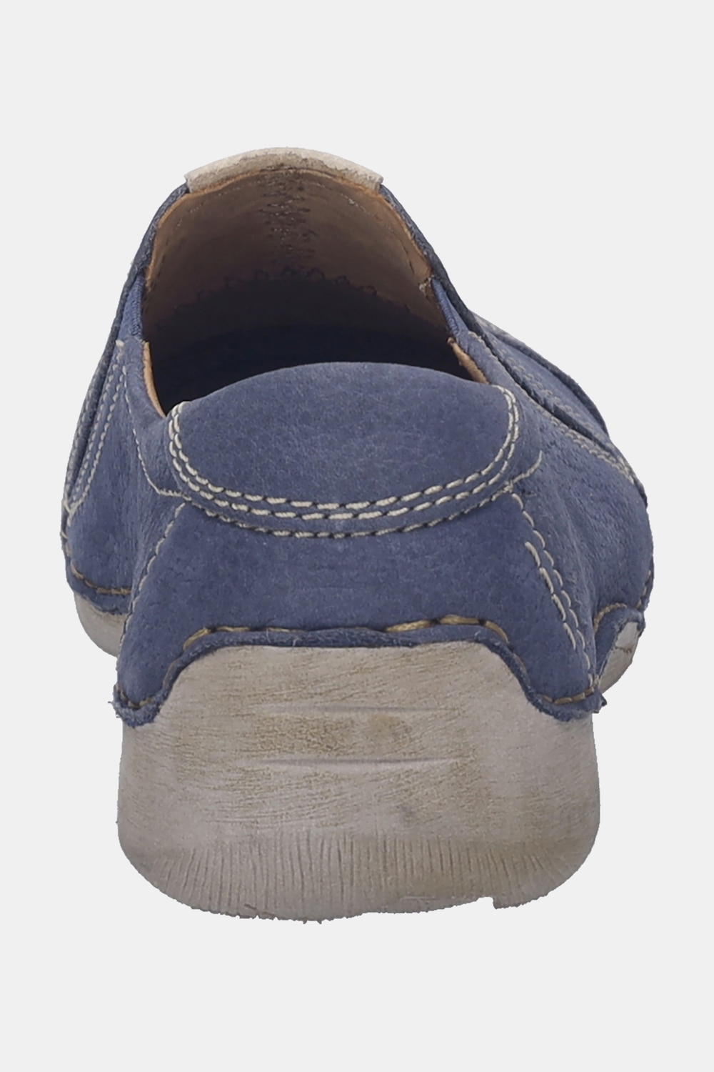 Stora storlekar Slip-on-skor i skinn, Dam, blå, storlek: 40, Läder, Ulla Popken