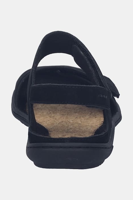 Leren blotevoetensandalen, Josef Seibel, klittenbandsluiting, wijdte G