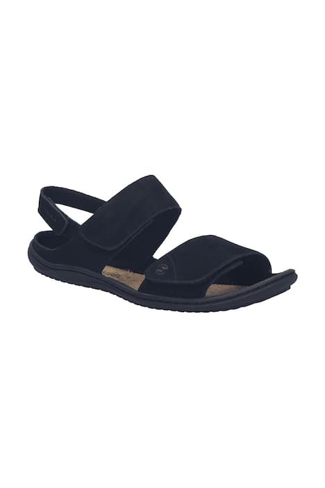 Kožené barefoot sandály, Josef Seibel, suchý zip, šířka G