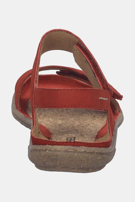 Leren blotevoetensandalen, Josef Seibel, klittenbandsluiting, wijdte G