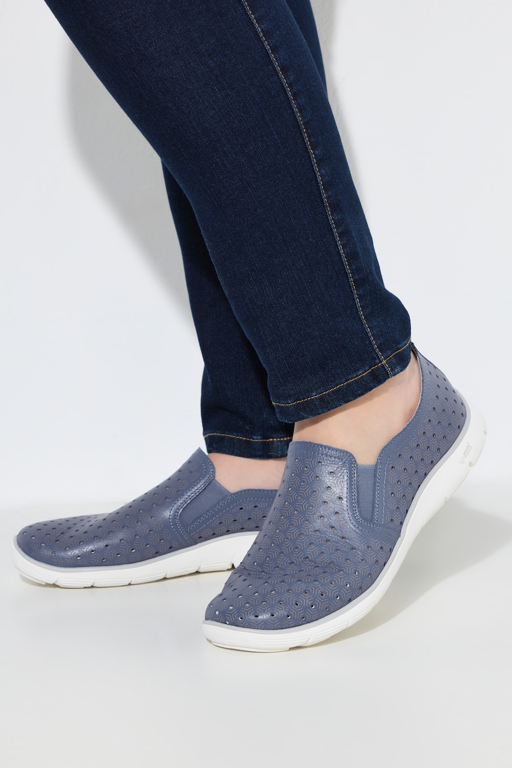 Remonte Leder-Slipper, Lite & Soft, Elastikeinsatz, Weite G