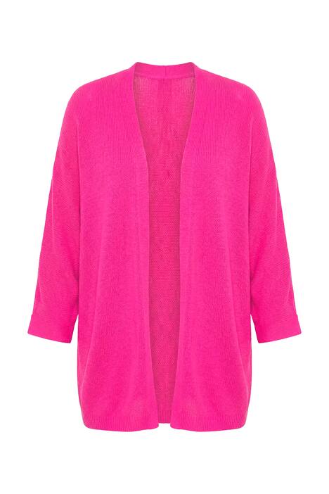 Pletený svetr, otevřený střih, 3/4 netopýří rukávy