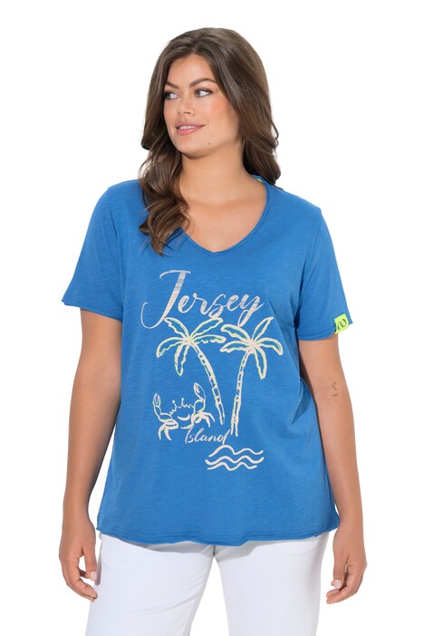 Tričko, V-výstřih, polo rukáv, EKO-TEX MIG