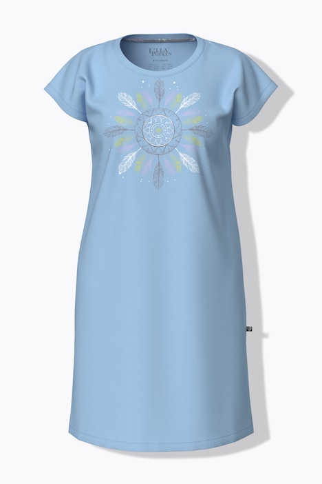 Camisetas grandes, pack de 2, plumas, cuello redondo/escote en V, media manga